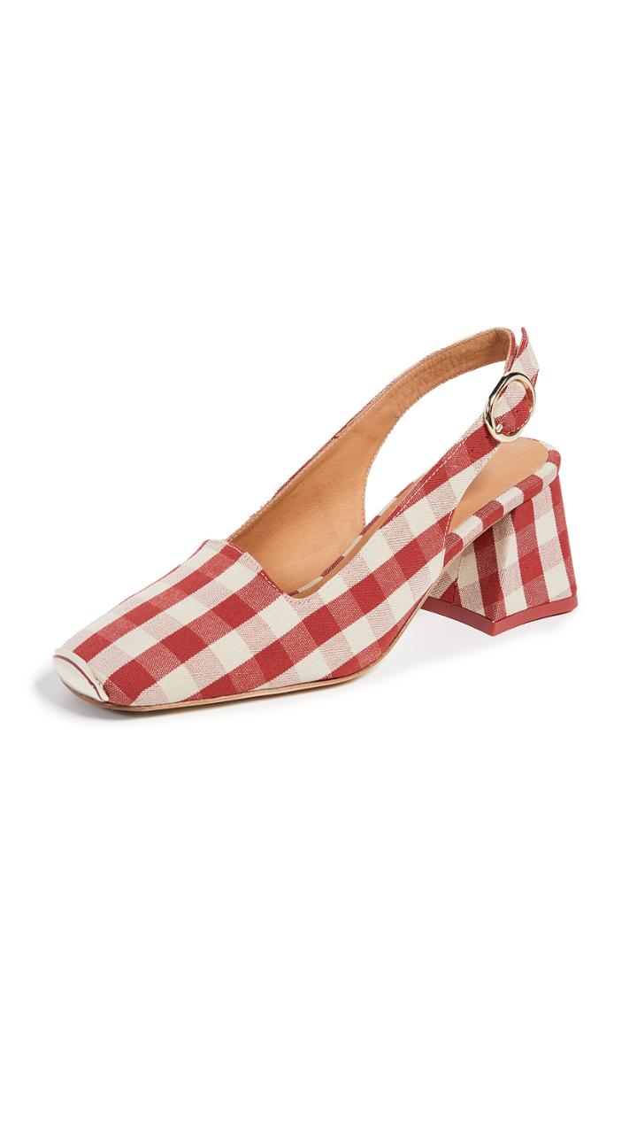 Miista Canar Block Heel Slingback Pumps