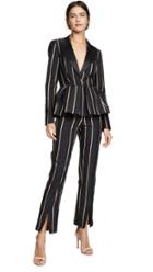 Self Portrait Tailoring Stripe Jumpsuit