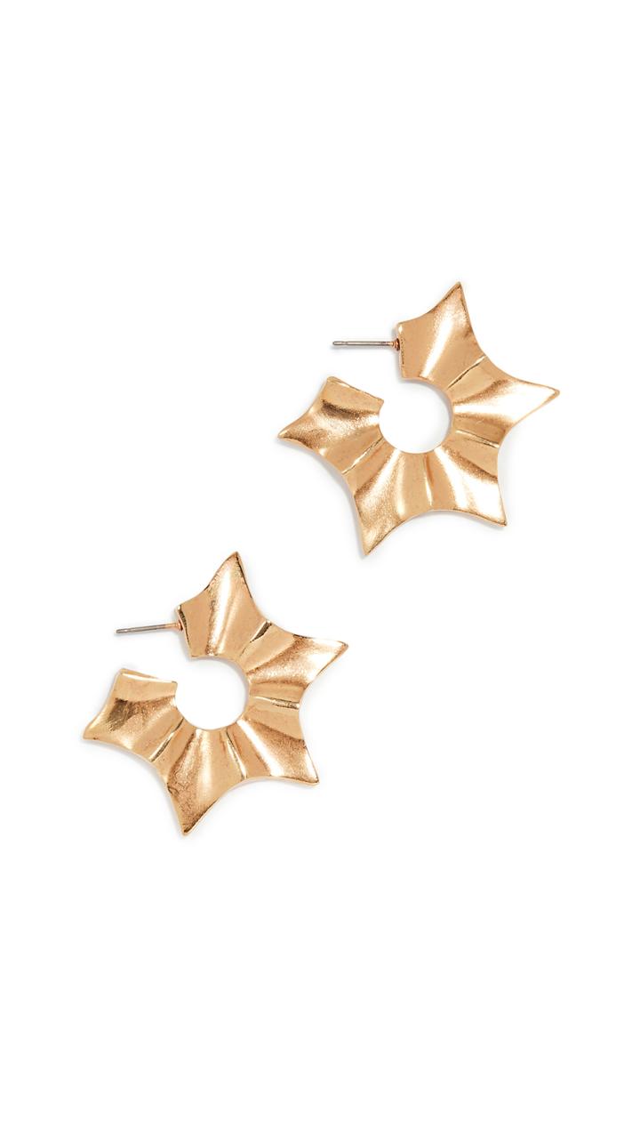 Oscar De La Renta Sun Star Earrings