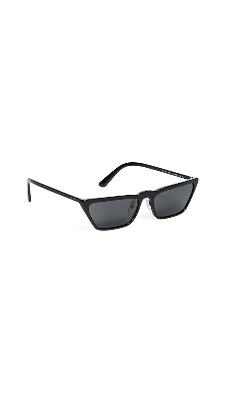 Prada Pr19us Ultravox Skinny Narrow Sunglasses
