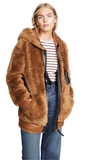 Coach 1941 Shearling Hoodie