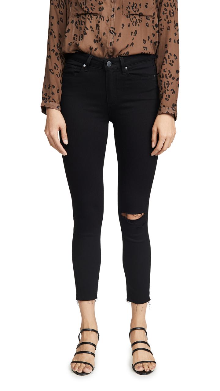 Paige Hoxton Raw Hem Crop Jeans