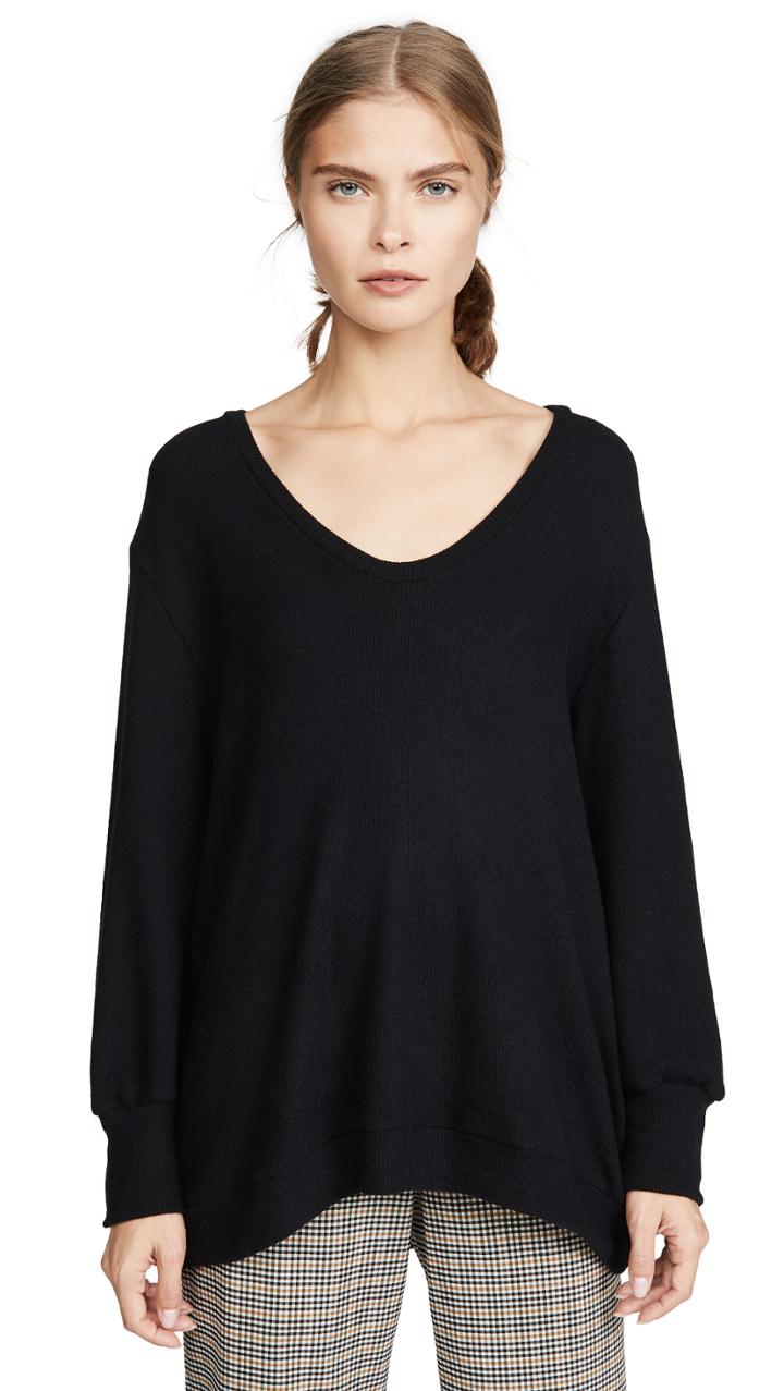 Enza Costa Easy U Neck Sweater