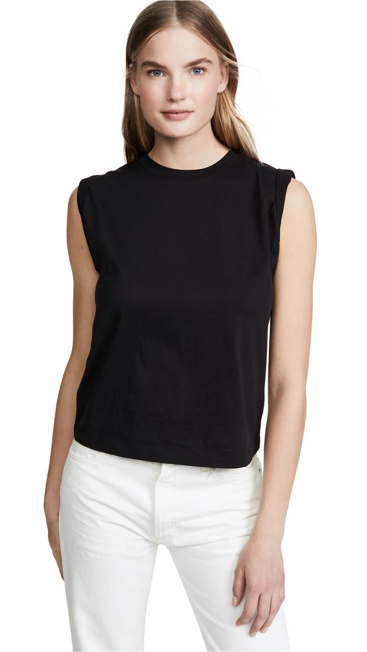 Vince Roll Sleeve Tank