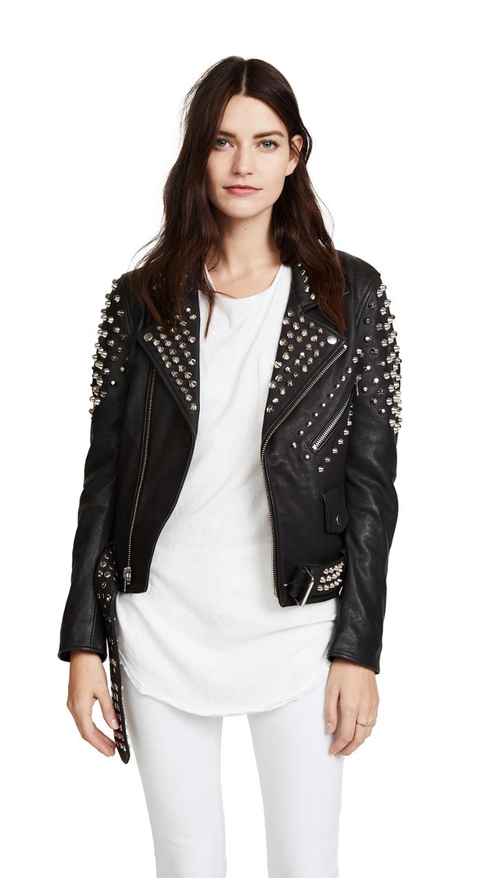 Christian Benner Studded Moto Jacket