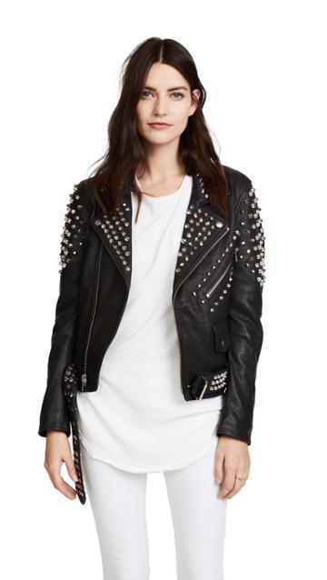 Christian Benner Studded Moto Jacket