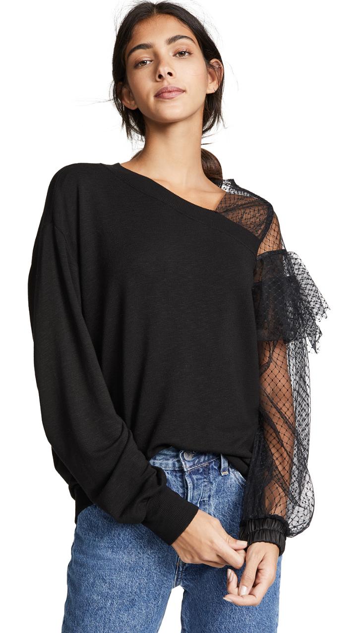 Clu Mesh Sleeve Pullover