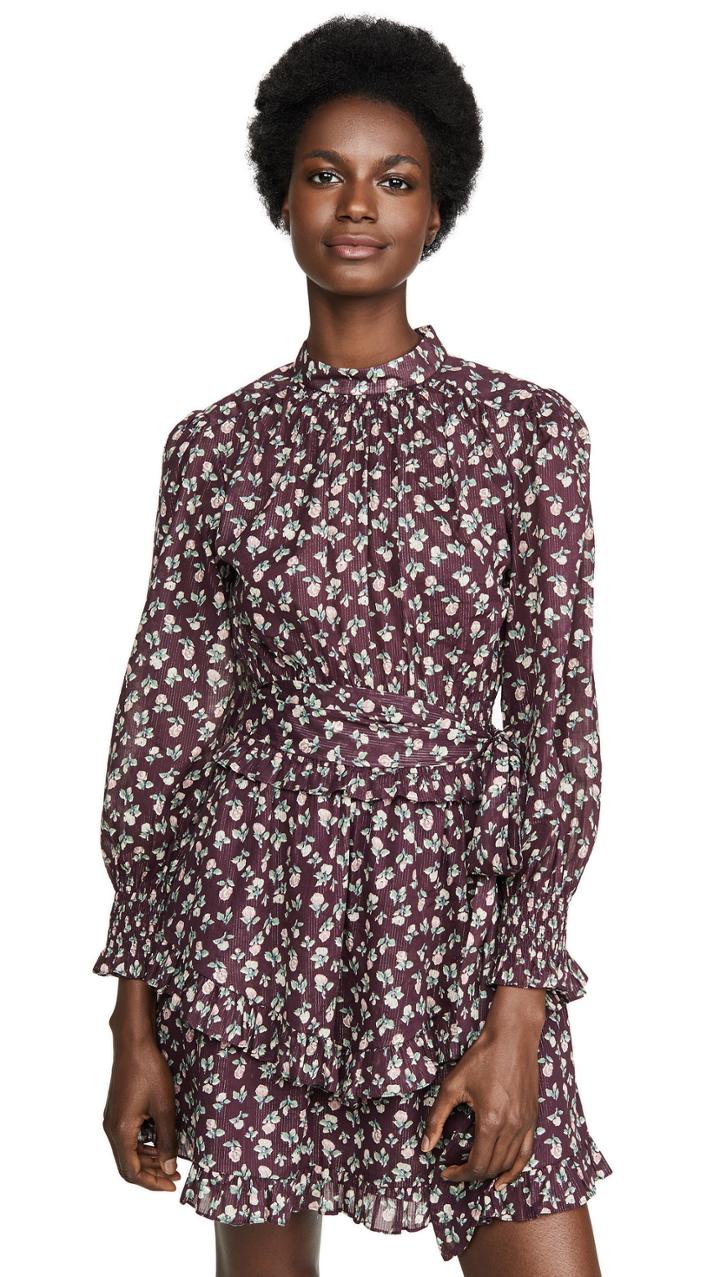 La Vie Rebecca Taylor Long Sleeve Cherise Dress