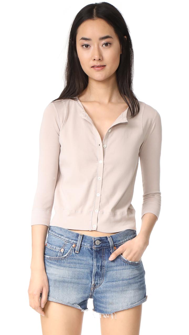 Three Dots 3 4 Sleeve Cardigan
