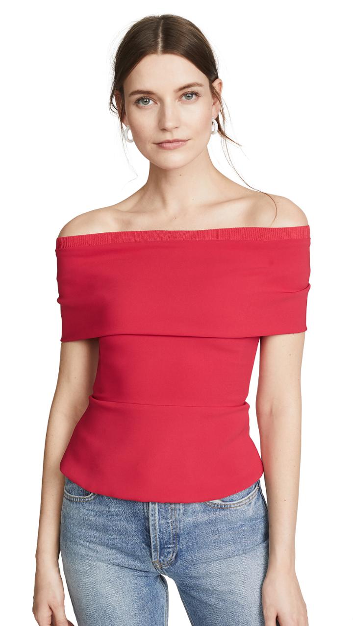 Cushnie Off Shoulder Top