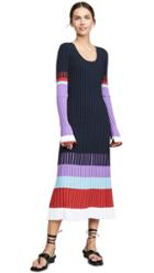 Prabal Gurung Scoop Neck Colorblock Dress