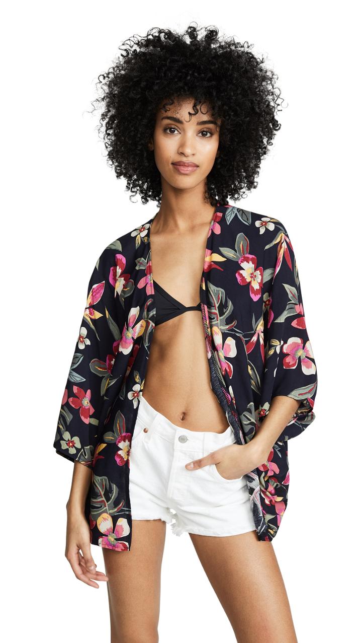 Bindya Tropical Kimono Cover Up