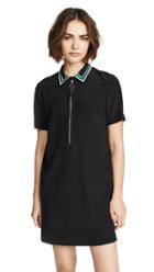 Jason Wu Grey Zip Dress With Embroidered Collar