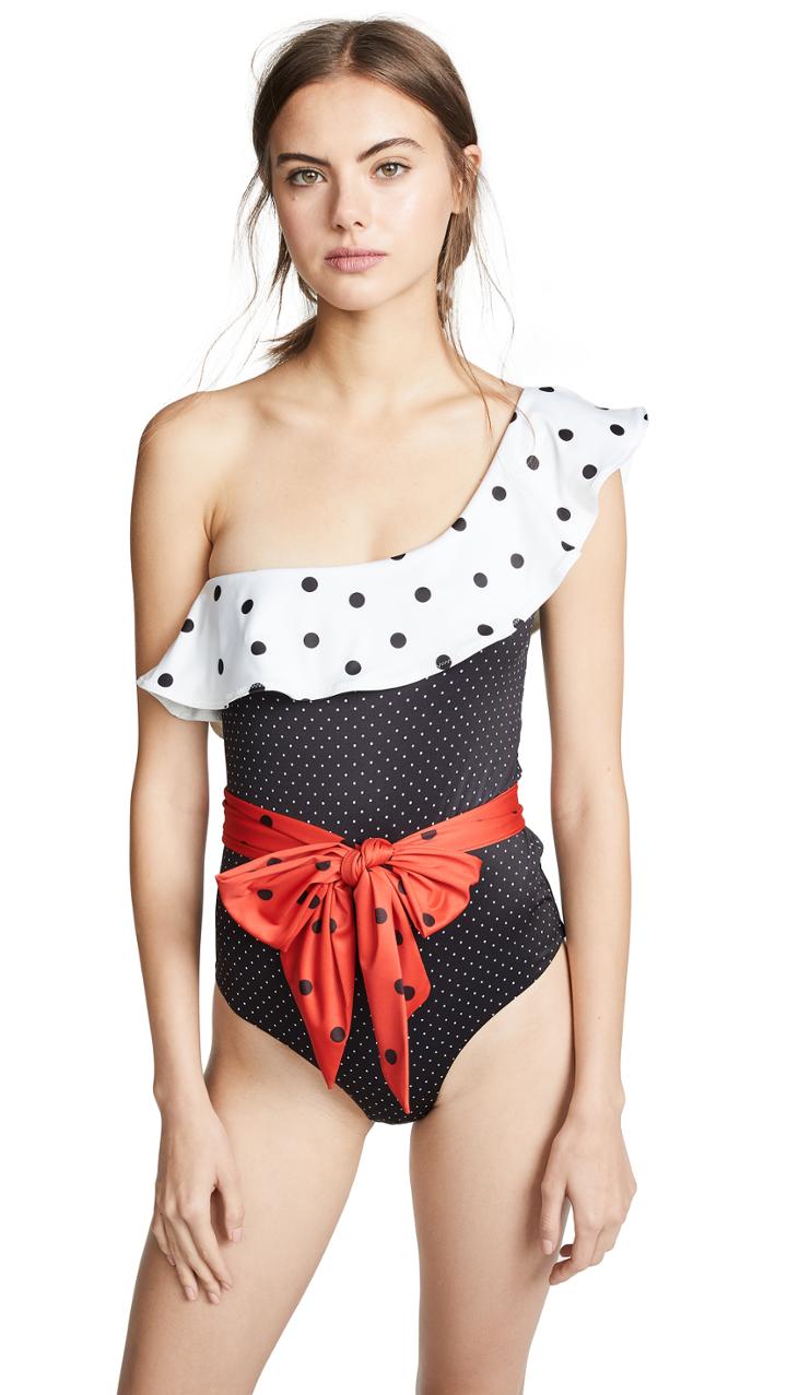 Ganni Oversized Print One Piece