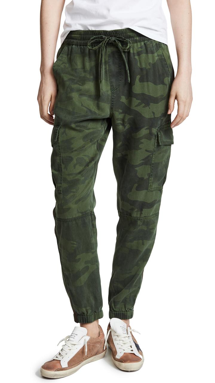 Pam Gela Bronze Stripe Camo Sweatpants
