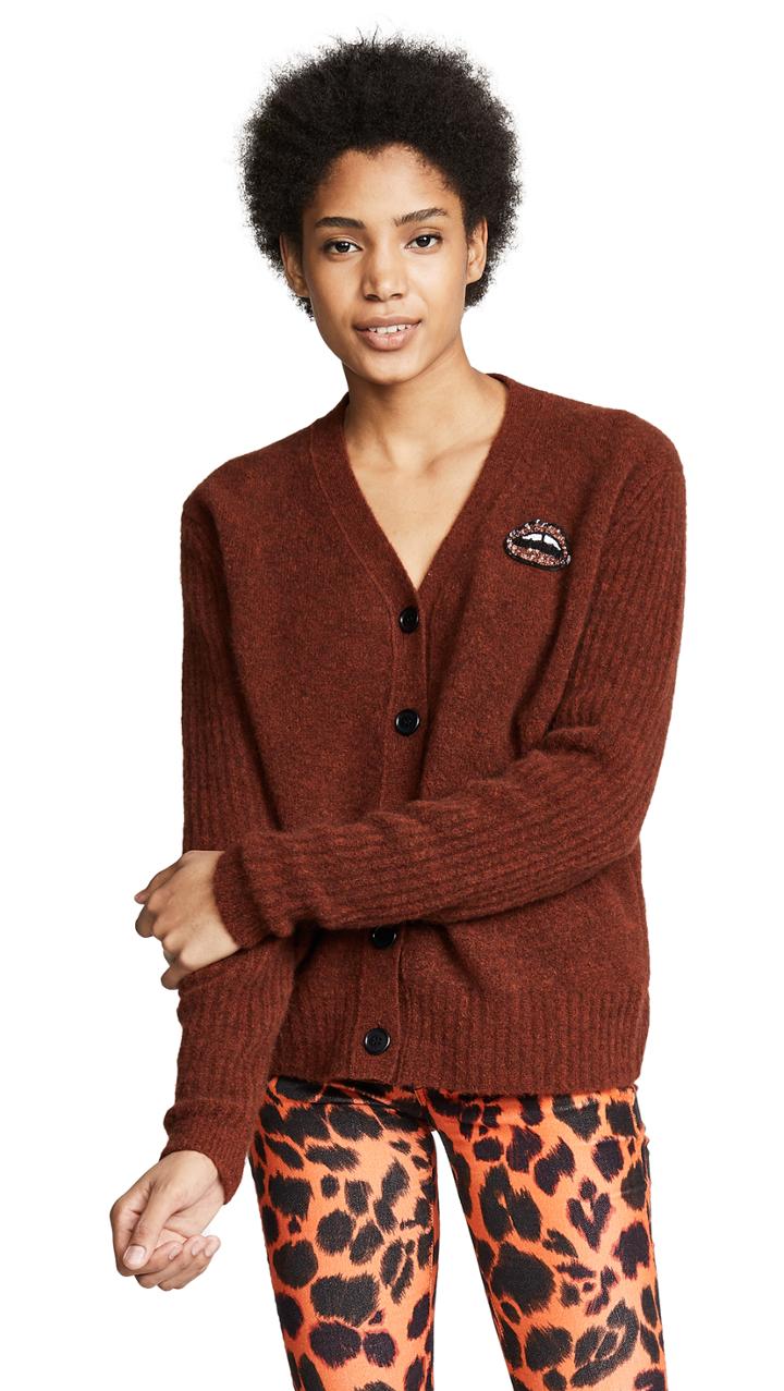 Markus Lupfer Polly Brushed Wool Cardigan