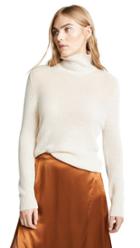 Ryan Roche Oversized Boyfriend Fit T Neck Cashmere Sweater