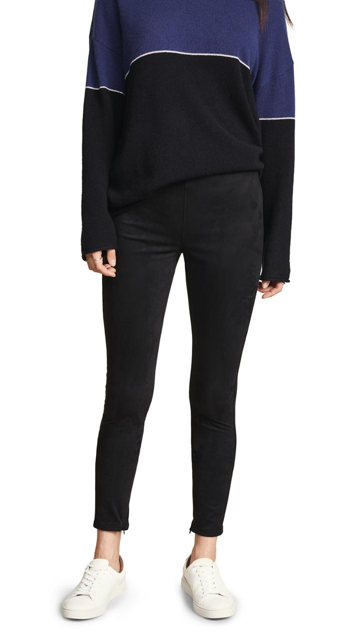 Velvet Faux Suede Leggings