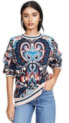 See By Chloe Printed Paisley Pullover