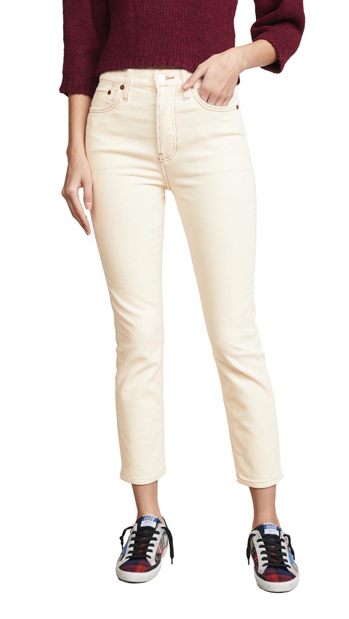 Re Done High Rise Ankle Crop Pants