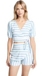 6 Shore Road Maritime Wrap Top