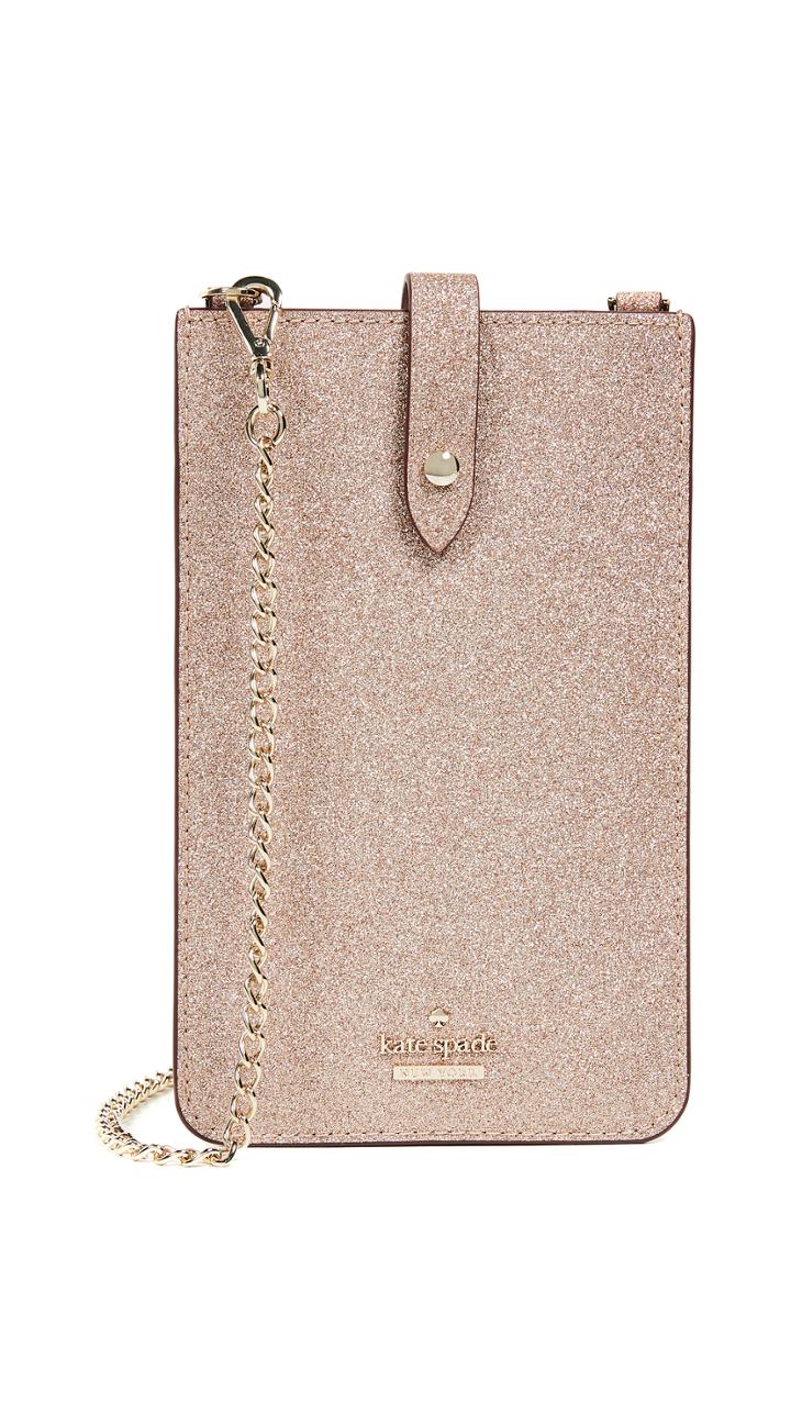 Kate Spade New York Glitter Phone Sleeve Crossbody Bag