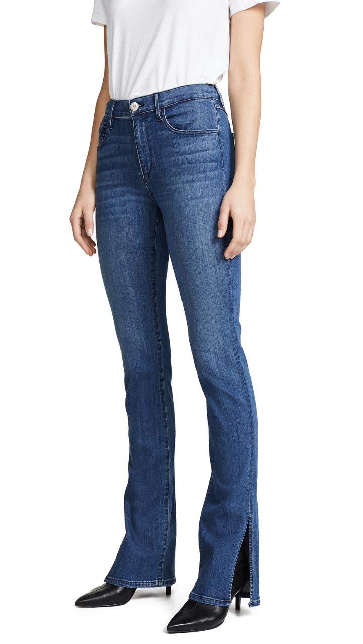 3x1 High Rise Split Seam Jeans