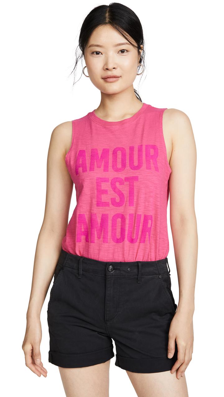 Cinq A Sept Tous Les Jours Love Is Love Muscle Tee