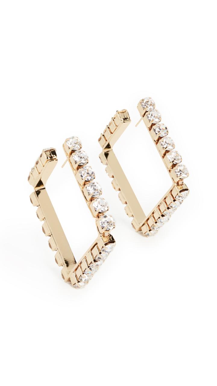 Area Medium Classic Square Hoops