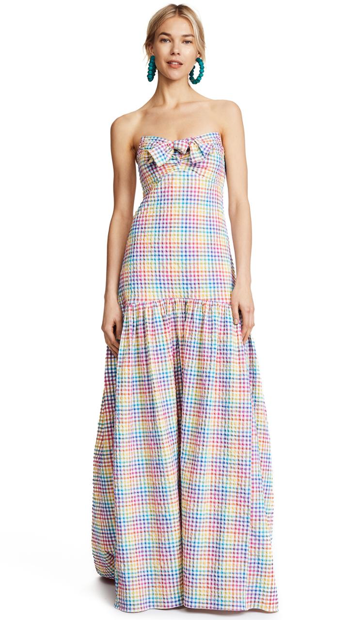 Caroline Constas Strapless Bustier Dress