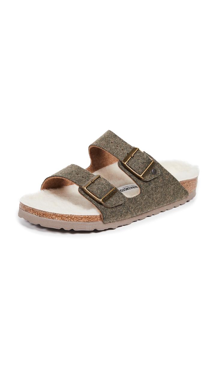 Birkenstock Arizona Happy Lamb Sandals Narrow