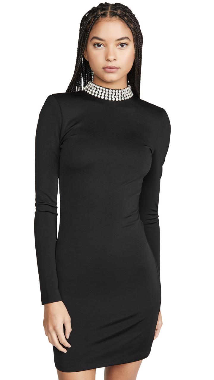 Alice Olivia Inka Embroidered Dress