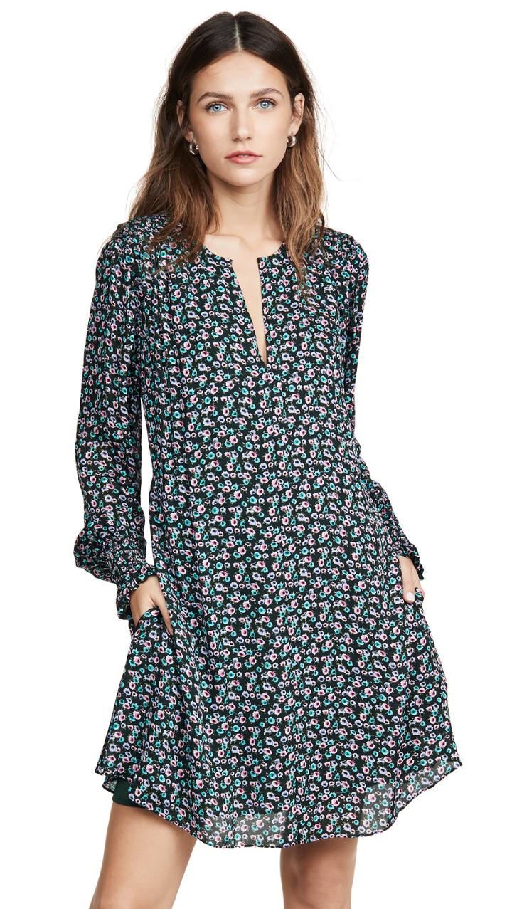 Jason Wu Grey Mini Rose Floral Dress