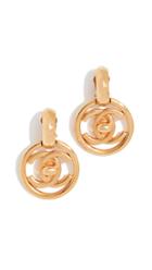 What Goes Around Comes Around Chanel Turnlock In Circle Earrings