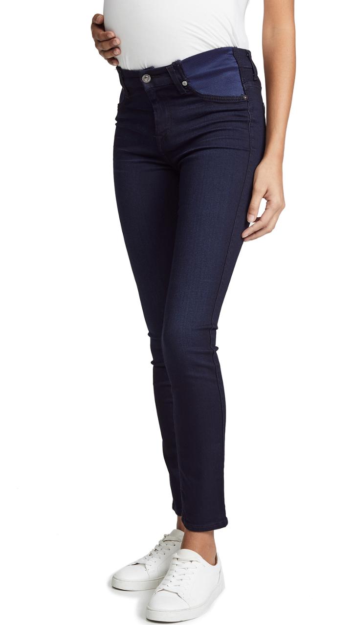 7 For All Mankind High Rise Skinny Maternity Jeans