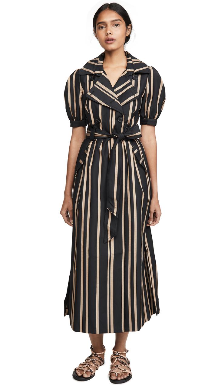 Self Portrait Tailored Stripe Dress
