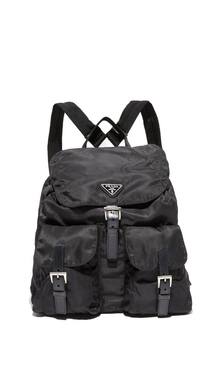 What Goes Around Comes Around Prada Nylon Backpack Previously Owned 