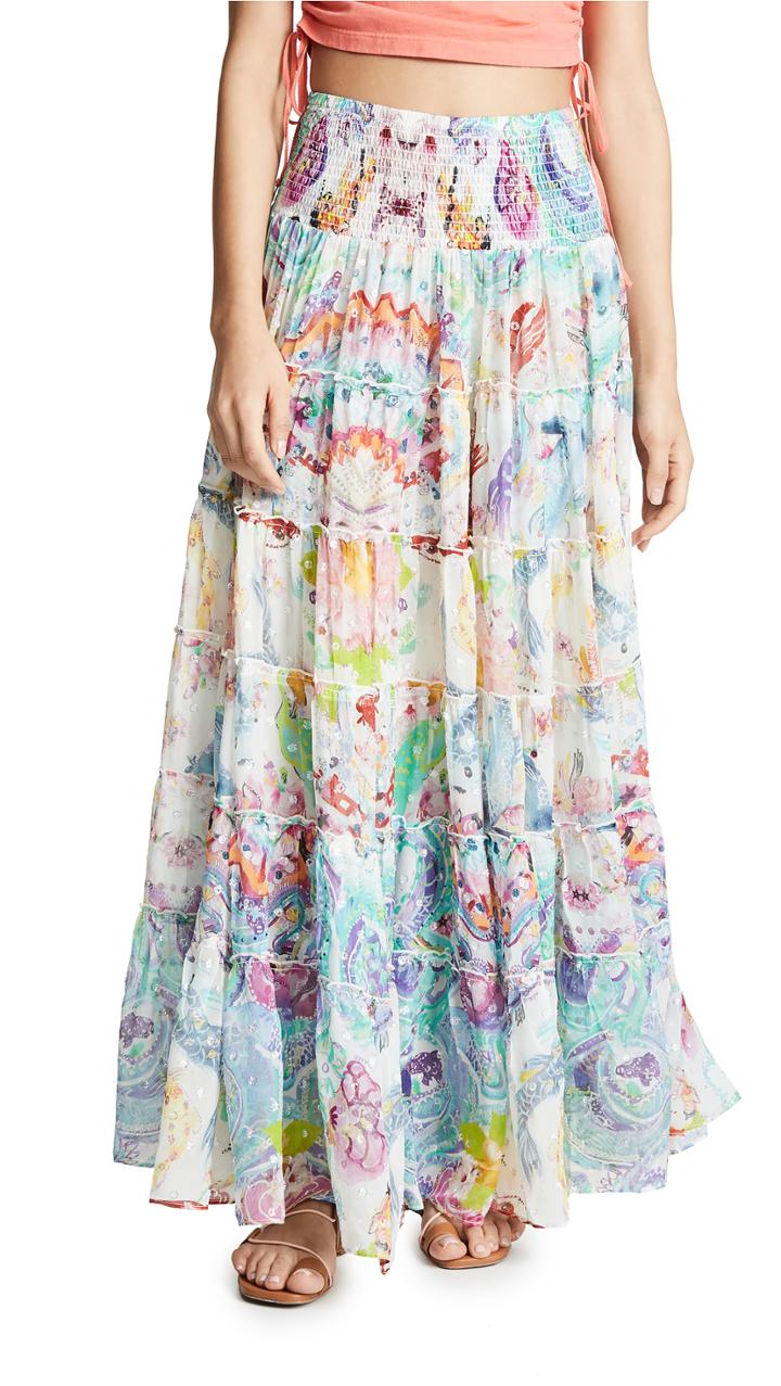 Camilla Sheer Tiered Circle Skirt