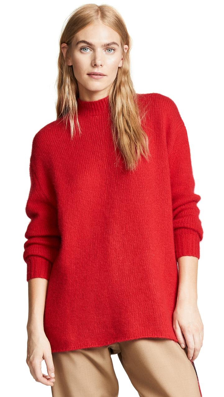 Ryan Roche Crew Neck Oversized Cashmere Sweater