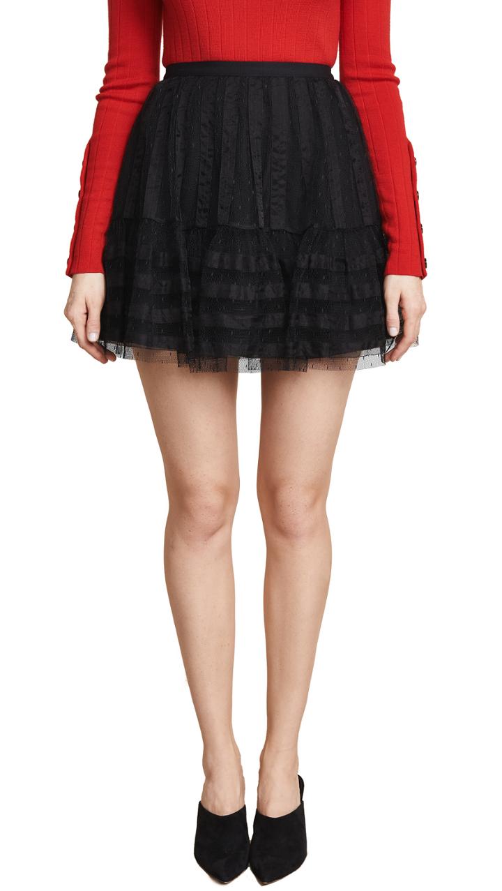 Red Valentino Textured Mini Skirt