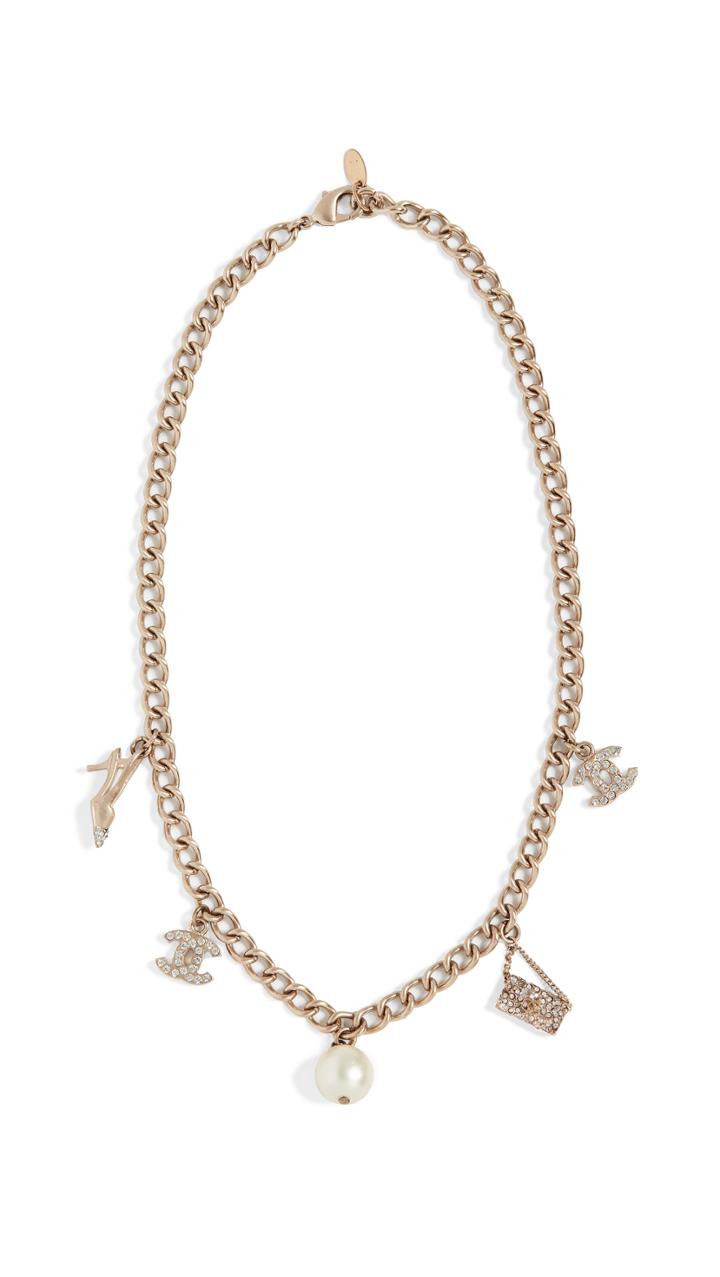 What Goes Around Comes Around Chanel Icon Charms Necklace