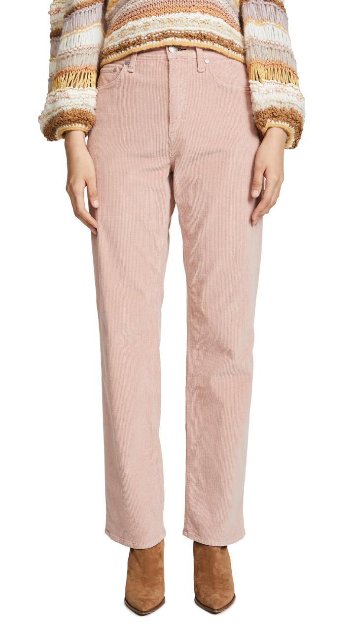Rag Bone Jean Ruth Super High Rise Straight Cord Pants