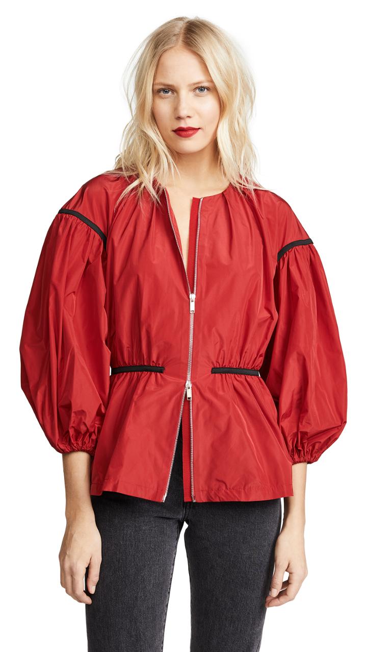 Giambattista Valli Puff Sleeve Zip Jacket