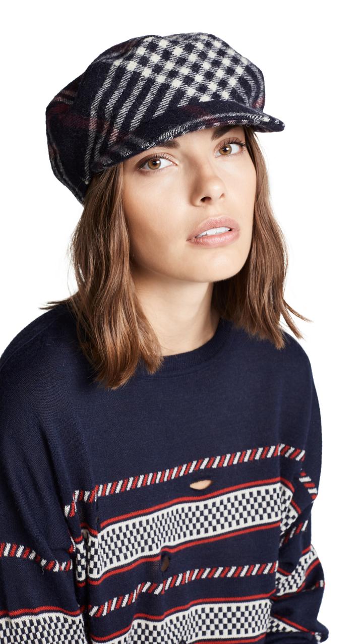 Isabel Marant Naly Checks Floppy Hat