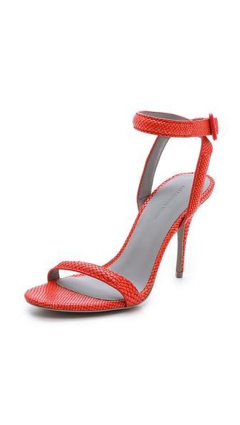 Alexander Wang Antonia Ankle Strap Sandals - Cola