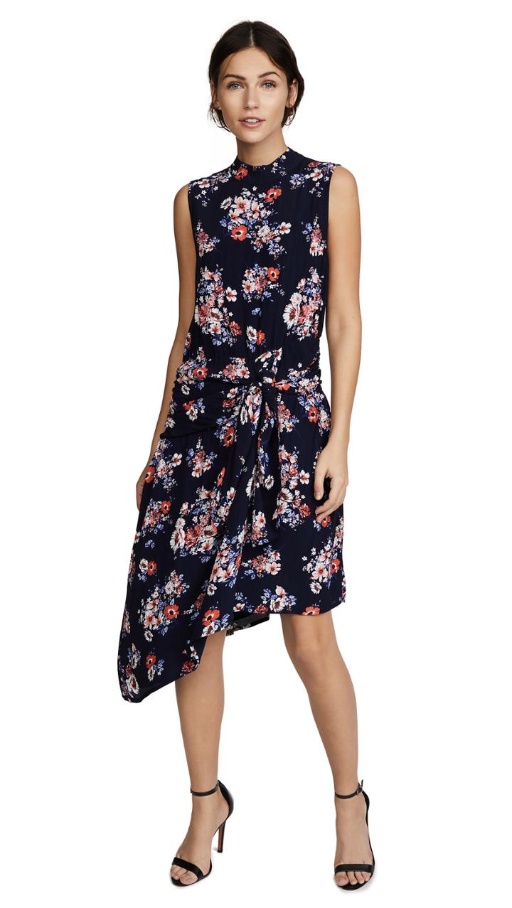 Ella Moon Floral Tie Front Dress