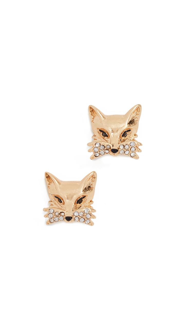 Kate Spade New York So Foxy Fox Studs