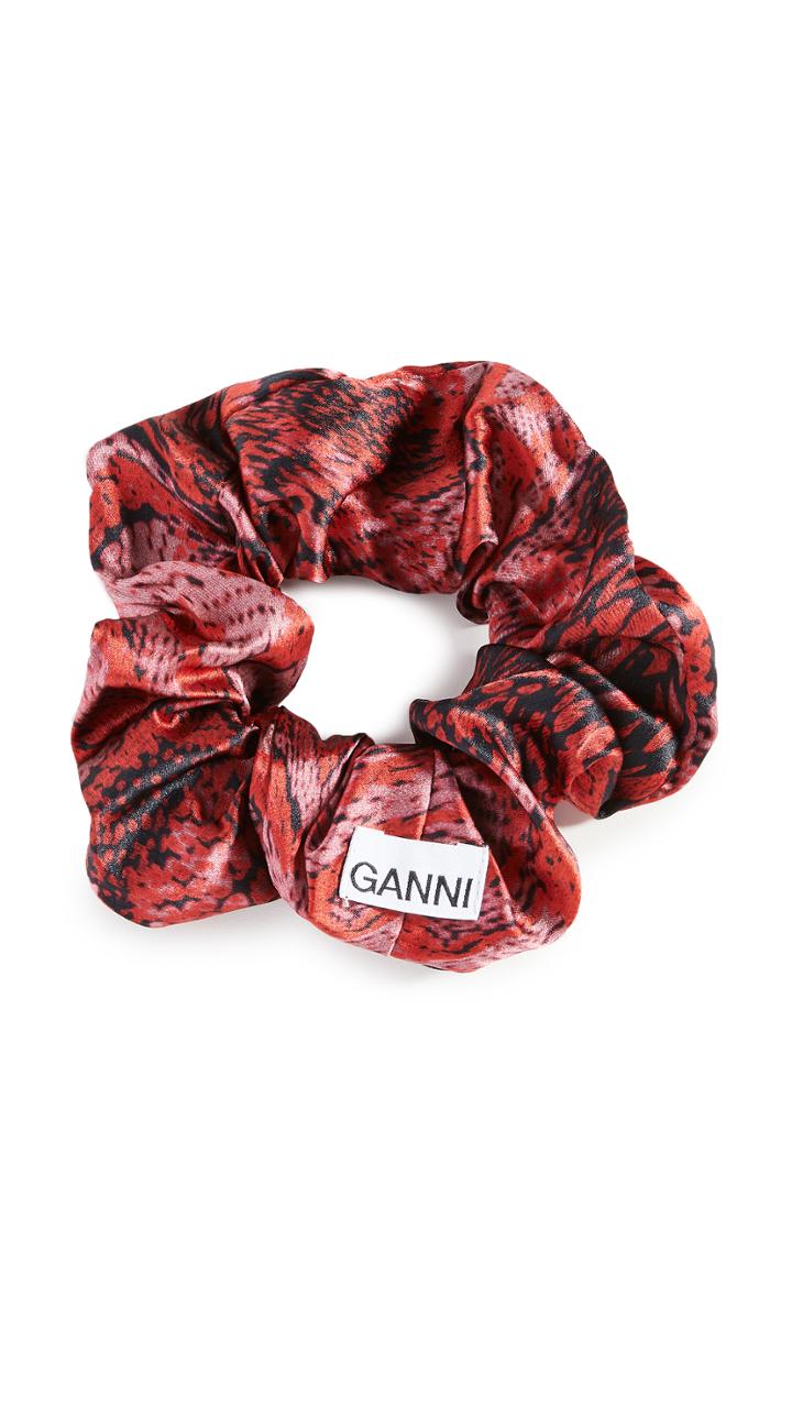 Ganni Silk Satin Scrunchie