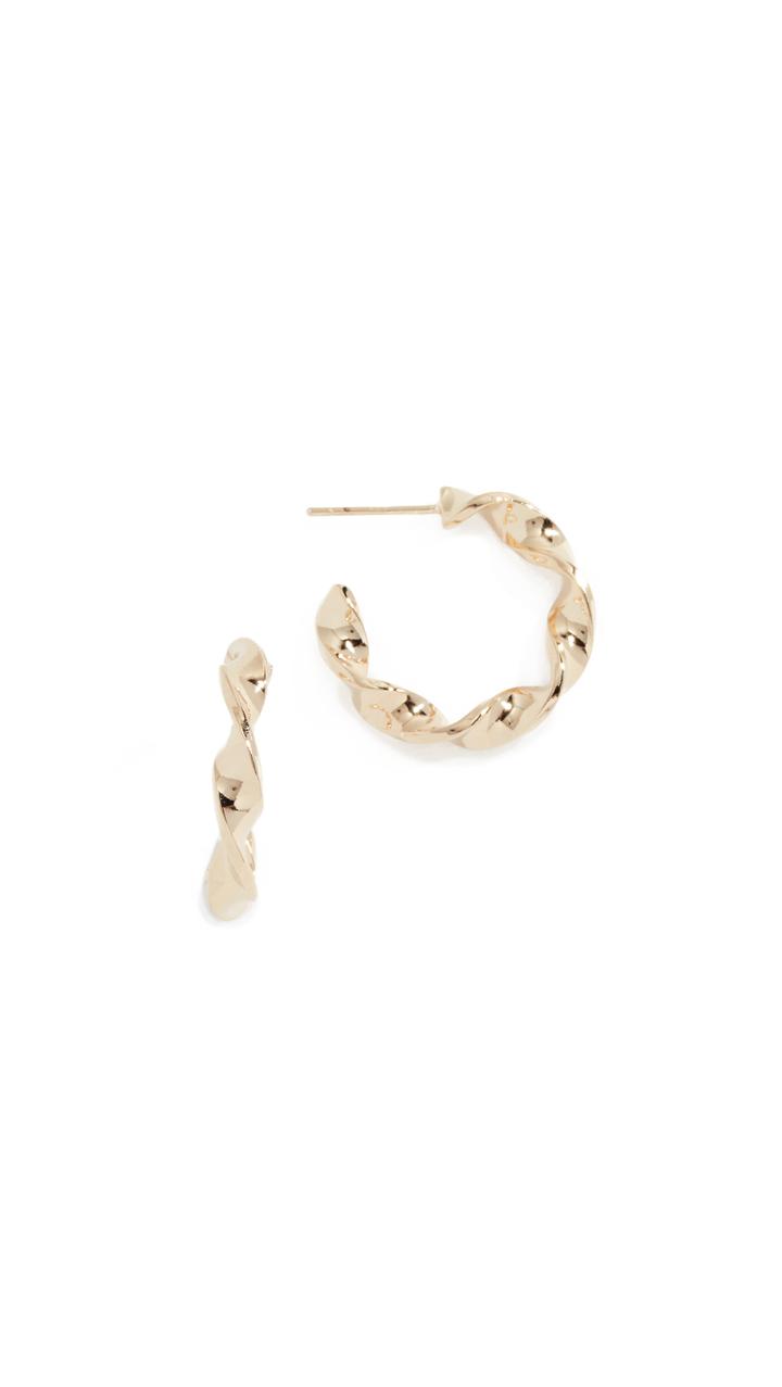 Cloverpost Small Streamer Hoop Earrings