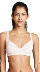 Tory Burch Gingham Underwire Top